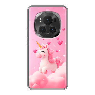 Силиконовый чехол на Honor Magic 6 Pro с принтом Единорог