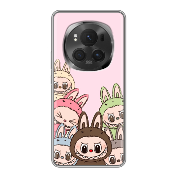 Силиконовый чехол на Honor Magic 6 Pro с принтом Лабубу