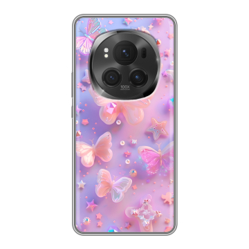 Силиконовый чехол на Honor Magic 6 Pro с принтом Бабочки Силиконовый чехол на Honor Magic 6 Pro с принтом Бабочки