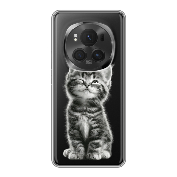 Силиконовый чехол на Honor Magic 6 Pro с принтом Котенок Силиконовый чехол на Honor Magic 6 Pro с принтом Котенок