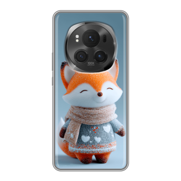 Силиконовый чехол на Honor Magic 6 Pro с принтом Лиса