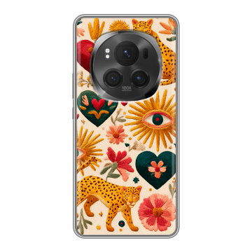 Силиконовый чехол на Honor Magic 6 Pro с принтом Модный принт