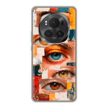Силиконовый чехол на Honor Magic 6 Pro с принтом Модный принт