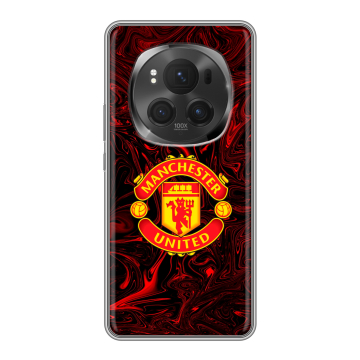 Силиконовый чехол на Honor Magic 6 Pro с принтом Manchester United