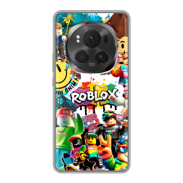 Силиконовый чехол на Honor Magic 6 Pro с принтом Roblox Роблокс Силиконовый чехол на Honor Magic 6 Pro с принтом Roblox Роблокс