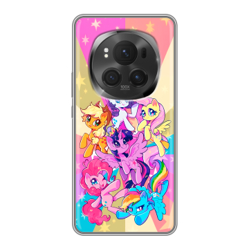 Силиконовый чехол на Honor Magic 6 Pro с принтом My little pony Дружба чудо