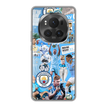 Силиконовый чехол на Honor Magic 6 Pro с принтом Man City Манчестер Сити