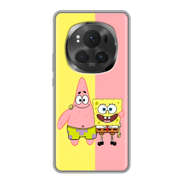 Силиконовый чехол на Honor Magic 6 Pro с принтом Спанч боб Спанчбоб Силиконовый чехол на Honor Magic 6 Pro с принтом Спанч боб Спанчбоб