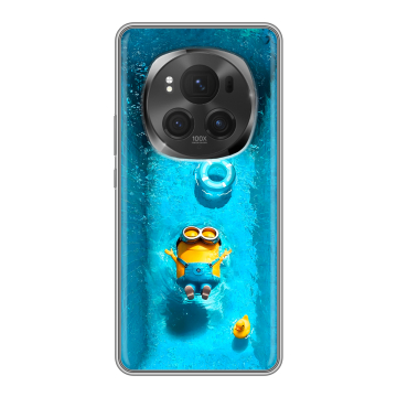 Силиконовый чехол на Honor Magic 6 Pro с принтом Миньоны Силиконовый чехол на Honor Magic 6 Pro с принтом Миньоны