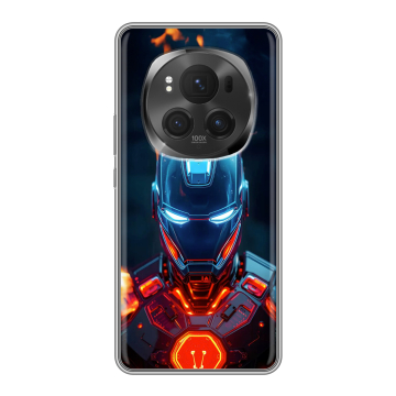 Силиконовый чехол на Honor Magic 6 Pro с принтом IronMan Железный человек Силиконовый чехол на Honor Magic 6 Pro с принтом IronMan Железный человек