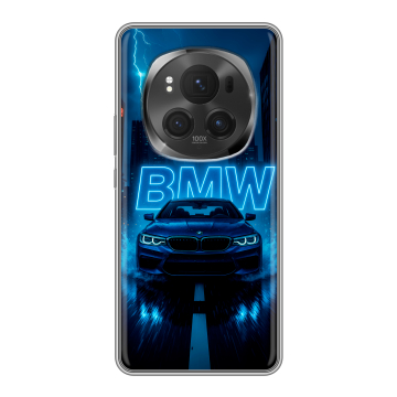 Силиконовый чехол на Honor Magic 6 Pro с принтом BMW БМВ
