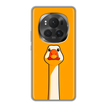 Силиконовый чехол на Honor Magic 6 Pro с принтом Смешная утка