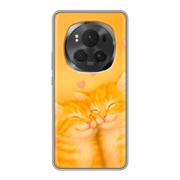 Силиконовый чехол на Honor Magic 6 Pro с принтом Милые котята