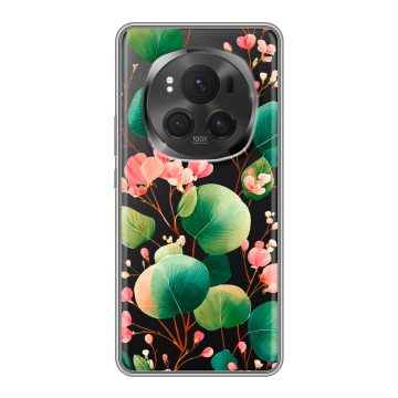 Силиконовый чехол на Honor Magic 6 Pro с принтом женский