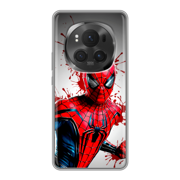 Силиконовый чехол на Honor Magic 6 Pro с принтом Spiderman Человек паук Силиконовый чехол на Honor Magic 6 Pro с принтом Spiderman Человек паук