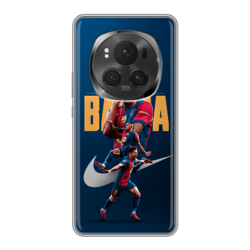 Силиконовый чехол на Honor Magic 6 Pro с принтом Барселона Barca Yamal Силиконовый чехол на Honor Magic 6 Pro с принтом Барселона Barca Yamal