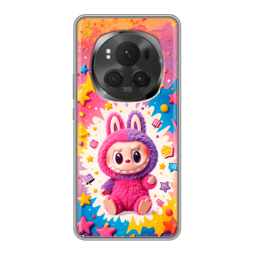 Силиконовый чехол на Honor Magic 6 Pro с принтом Labubu Лабубу Силиконовый чехол на Honor Magic 6 Pro с принтом Labubu Лабубу