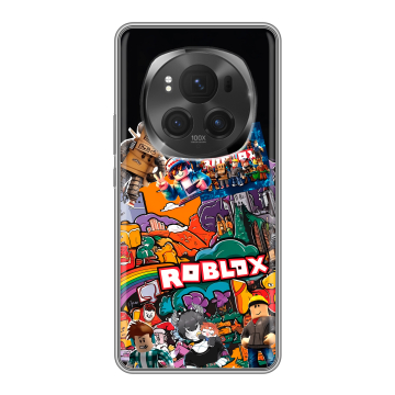 Силиконовый чехол на Honor Magic 6 Pro с принтом Roblox Роблокс