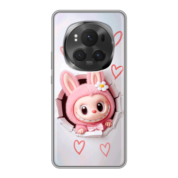 Силиконовый чехол на Honor Magic 6 Pro с принтом Labubu Лабубу Силиконовый чехол на Honor Magic 6 Pro с принтом Labubu Лабубу