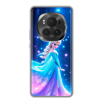 Силиконовый чехол на Honor Magic 6 Pro с принтом Холодное сердце Frozen Силиконовый чехол на Honor Magic 6 Pro с принтом Холодное сердце Frozen