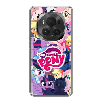 Силиконовый чехол на Honor Magic 6 Pro с принтом My little pony Дружба чудо