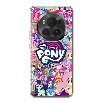 Силиконовый чехол на Honor Magic 6 Pro с принтом My little pony Дружба чудо Силиконовый чехол на Honor Magic 6 Pro с принтом My little pony Дружба чудо