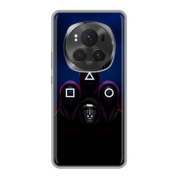 Силиконовый чехол на Honor Magic 6 Pro с принтом Игра Кальмара
