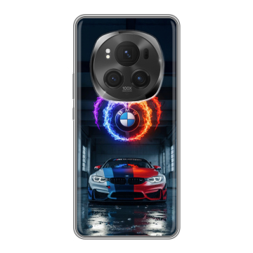 Силиконовый чехол на Honor Magic 6 Pro с принтом BMW БМВ Силиконовый чехол на Honor Magic 6 Pro с принтом BMW БМВ