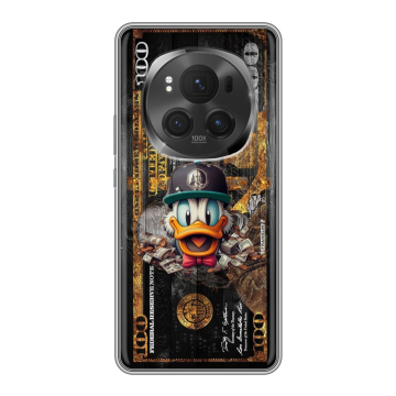 Силиконовый чехол на Honor Magic 6 Pro с принтом Дональд Дак Доллар Силиконовый чехол на Honor Magic 6 Pro с принтом Дональд Дак Доллар