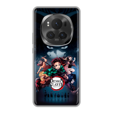 Силиконовый чехол на Honor Magic 6 Pro с принтом Demon Slayer Клинок рассекающий демонов Силиконовый чехол на Honor Magic 6 Pro с принтом Demon Slayer Клинок рассекающий демонов