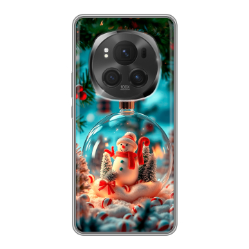 Силиконовый чехол на Honor Magic 6 Pro с принтом Новый год
