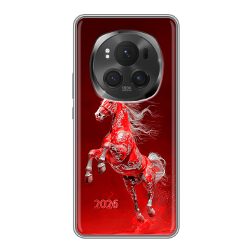 Силиконовый чехол на Honor Magic 6 Pro с принтом Новый год