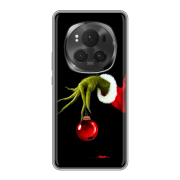 Силиконовый чехол на Honor Magic 6 Pro с принтом Новый год Гринч