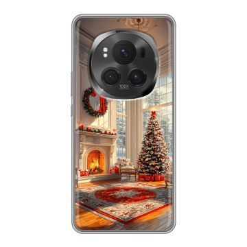 Силиконовый чехол на Honor Magic 6 Pro с принтом Новый год