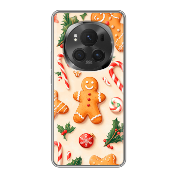 Силиконовый чехол на Honor Magic 6 Pro с принтом Новый год