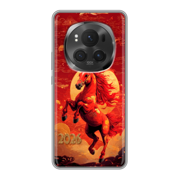 Силиконовый чехол на Honor Magic 6 Pro с принтом Новый год