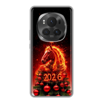 Силиконовый чехол на Honor Magic 6 Pro с принтом Новый год