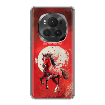 Силиконовый чехол на Honor Magic 6 Pro с принтом Новый год