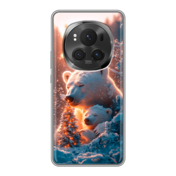 Силиконовый чехол на Honor Magic 6 Pro с принтом Новый год