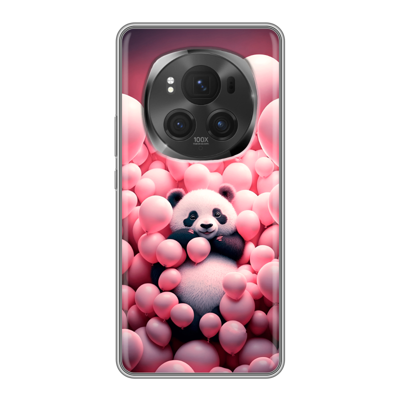 Силиконовый чехол на Honor Magic 6 Pro с принтом Панда Силиконовый чехол на Honor Magic 6 Pro с принтом Панда