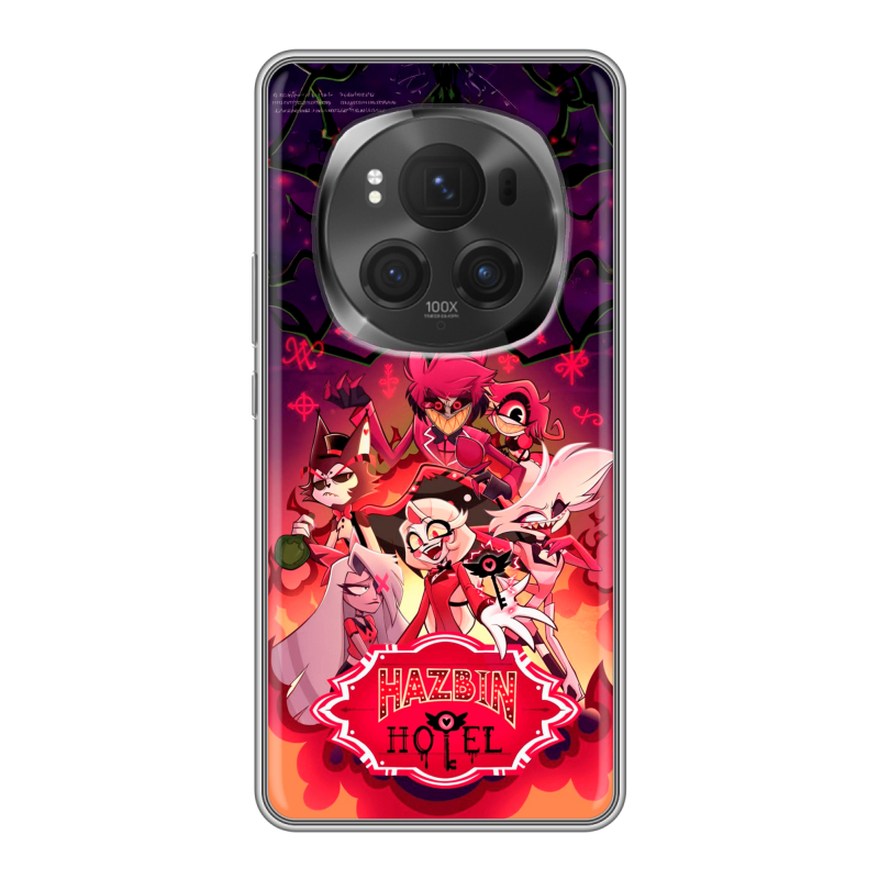 Силиконовый чехол на Honor Magic 6 Pro с принтом Hazbin Hotel Отель Хазбин Силиконовый чехол на Honor Magic 6 Pro с принтом Hazbin Hotel Отель Хазбин