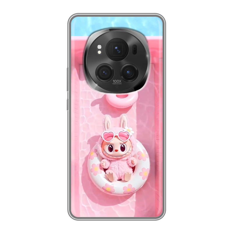 Силиконовый чехол на Honor Magic 6 Pro с принтом Labubu Лабубу Силиконовый чехол на Honor Magic 6 Pro с принтом Labubu Лабубу