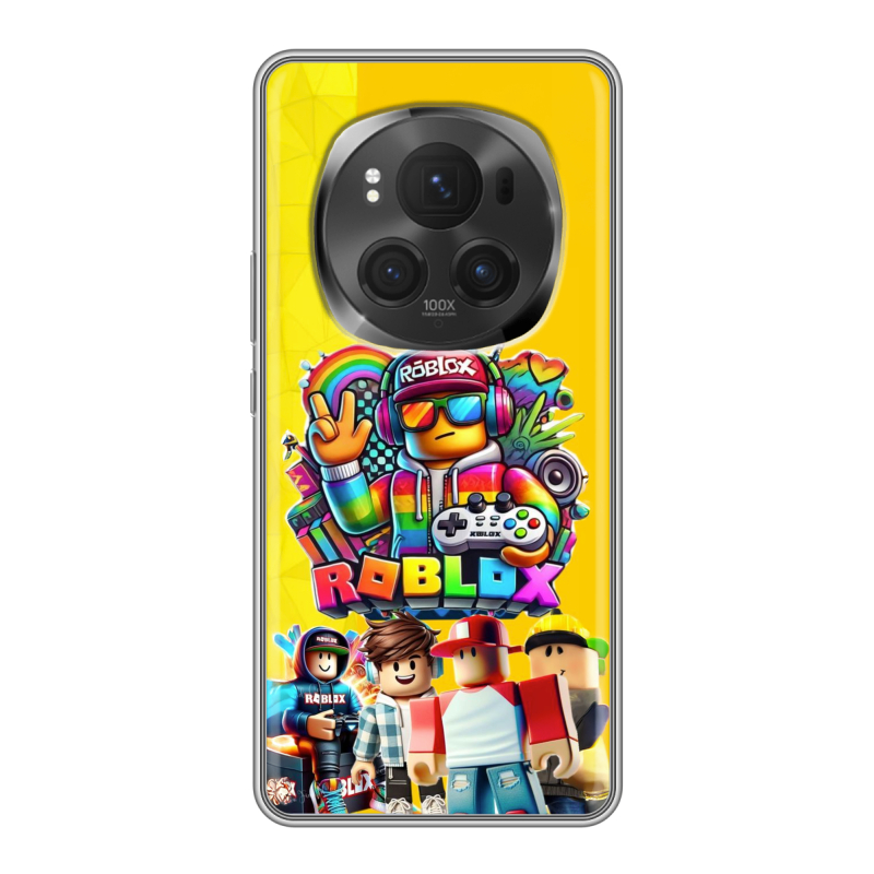 Силиконовый чехол на Honor Magic 6 Pro с принтом Roblox Роблокс Силиконовый чехол на Honor Magic 6 Pro с принтом Roblox Роблокс