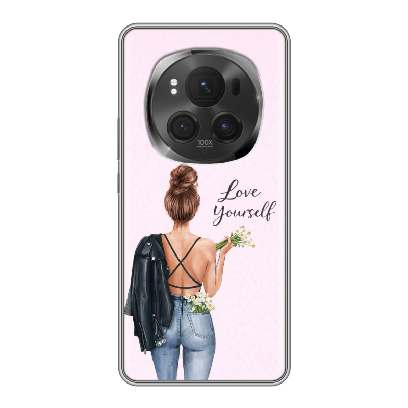 Силиконовый чехол на Honor Magic 6 Pro с принтом женский Силиконовый чехол на Honor Magic 6 Pro с принтом женский