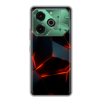 Силиконовый чехол на Tecno Pova 6 Pro 5G с принтом Яркие абстракции Силиконовый чехол на Tecno Pova 6 Pro 5G с принтом Яркие абстракции