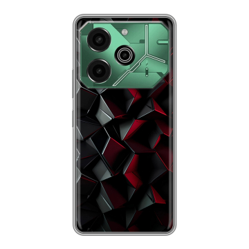 Силиконовый чехол на Tecno Pova 6 Pro 5G с принтом Абстракция Силиконовый чехол на Tecno Pova 6 Pro 5G с принтом Абстракция