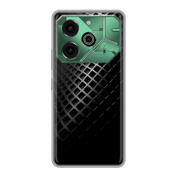 Силиконовый чехол на Tecno Pova 6 Pro 5G с принтом Текстура металла Силиконовый чехол на Tecno Pova 6 Pro 5G с принтом Текстура металла