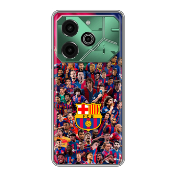 Силиконовый чехол на Tecno Pova 6 Pro 5G с принтом Барселона Barcelona Силиконовый чехол на Tecno Pova 6 Pro 5G с принтом Барселона Barcelona