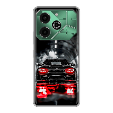 Силиконовый чехол на Tecno Pova 6 Pro 5G с принтом BMW БМВ