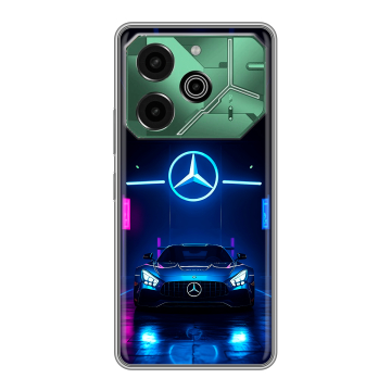 Силиконовый чехол на Tecno Pova 6 Pro 5G с принтом Mercedes Мерседес Силиконовый чехол на Tecno Pova 6 Pro 5G с принтом Mercedes Мерседес